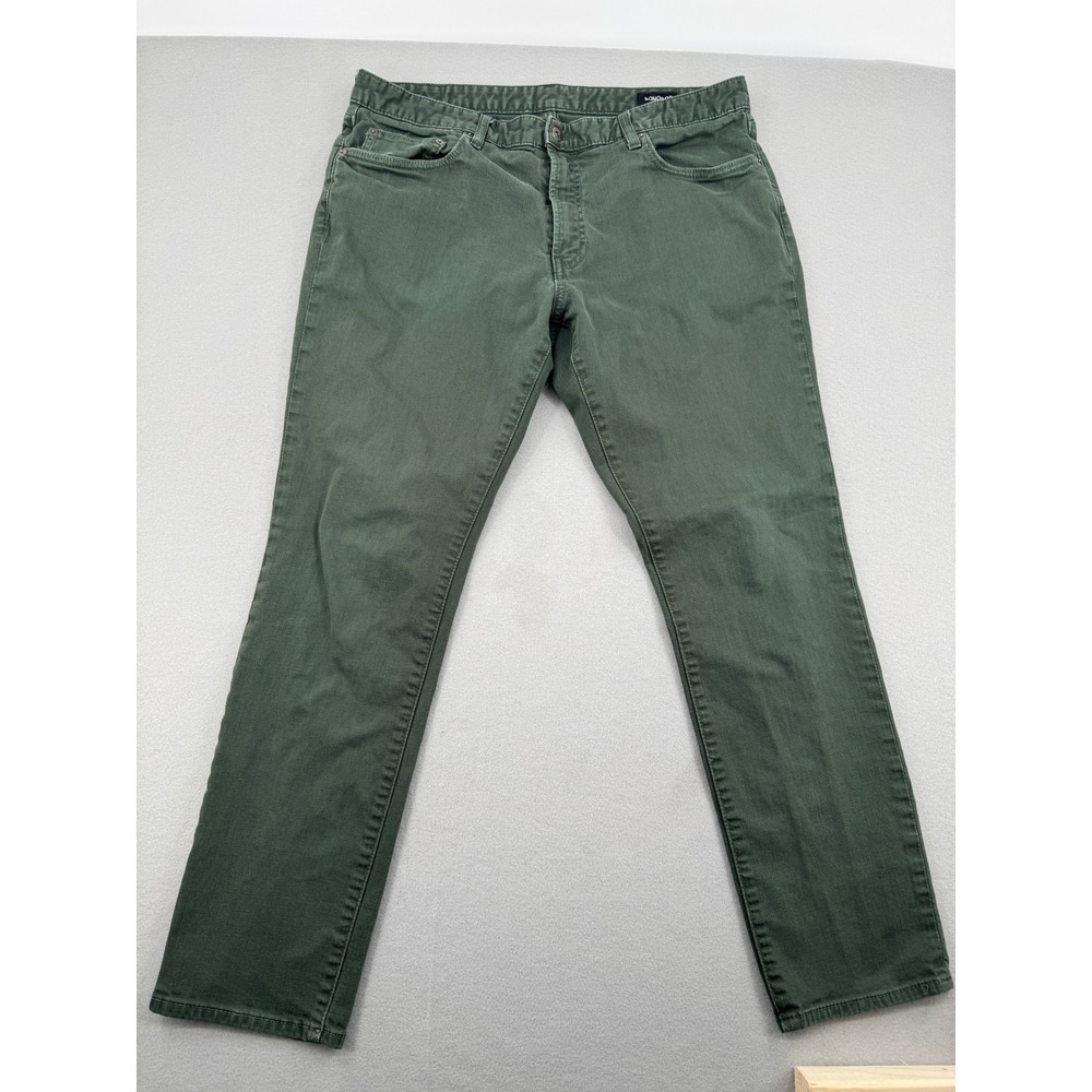 SOLD Bonobos Tailored Fit Green 5-Pocket Chino Pants Mens 38x32(38x30) Stretch - Picture 2 of 12